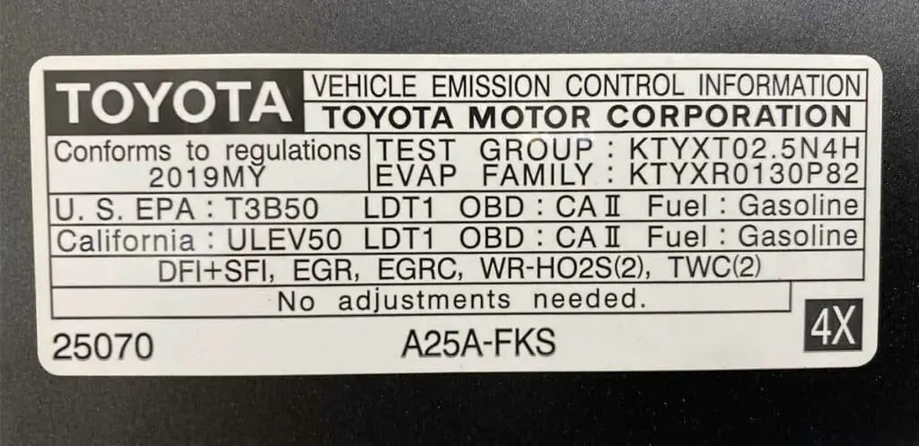 catalyst sticker federal and california regulations