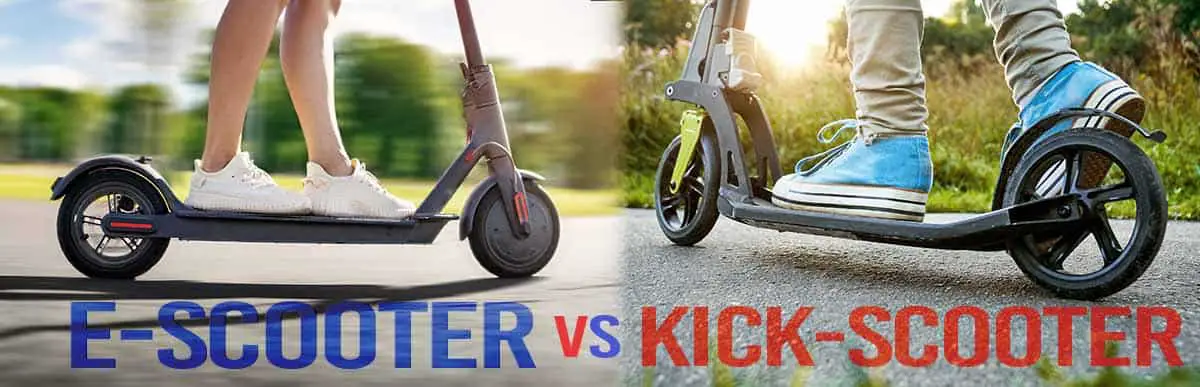escooter vs kick scooter