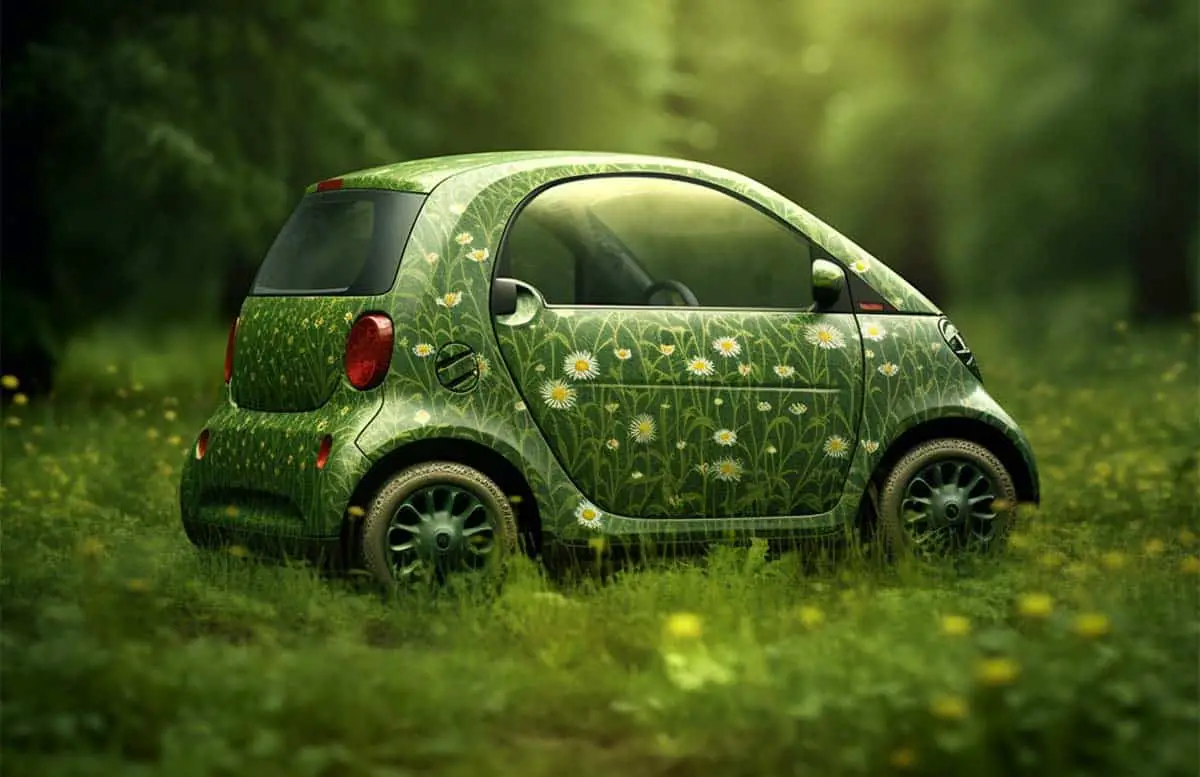 electric_car_on_a_green_meadow_in_the_style_of_bio