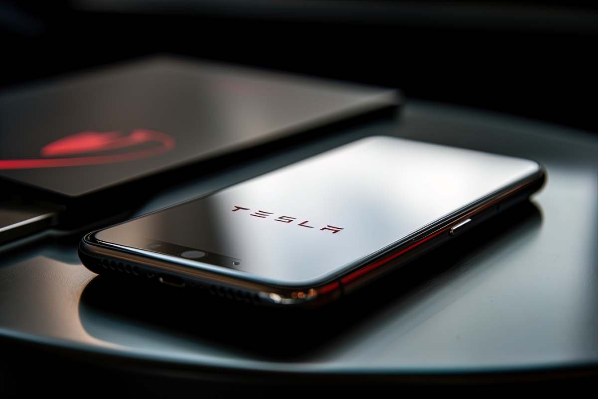 tesla app on cell phone