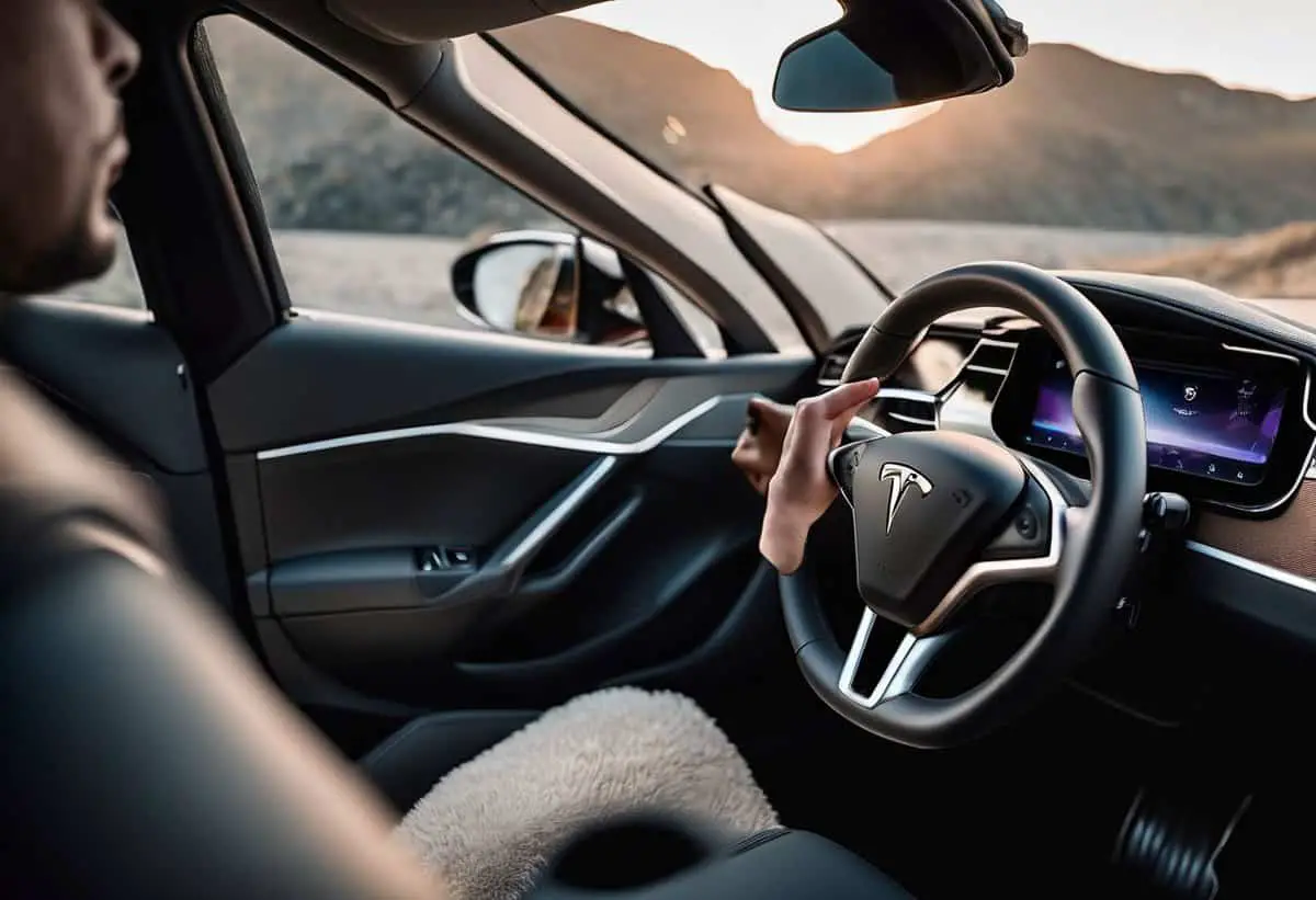 Tesla Right Door Pillar Camera Blocked