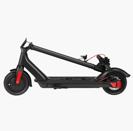 turboant m10 pro electric foot scooter product photo of scooter in folded position