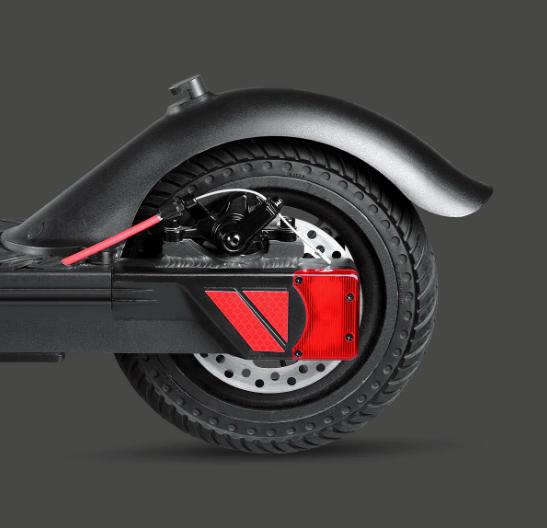 turboant m10 pro electric foot scooter product photo close up of rear wheel