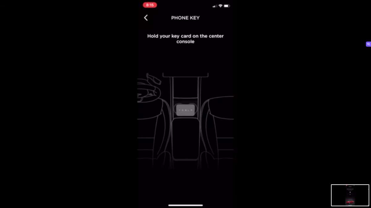 setting up tesla phone key